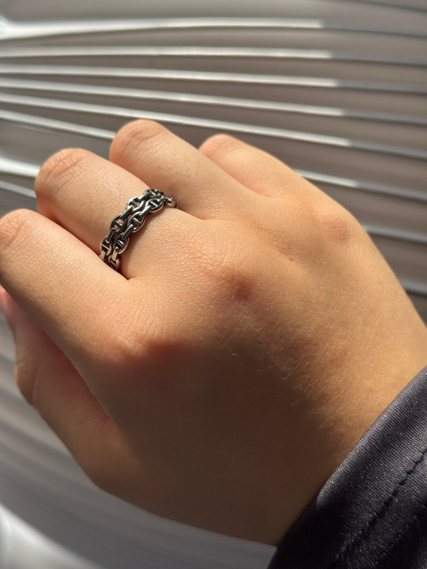 Chain Layered Ring Stainless Steel Waterproof