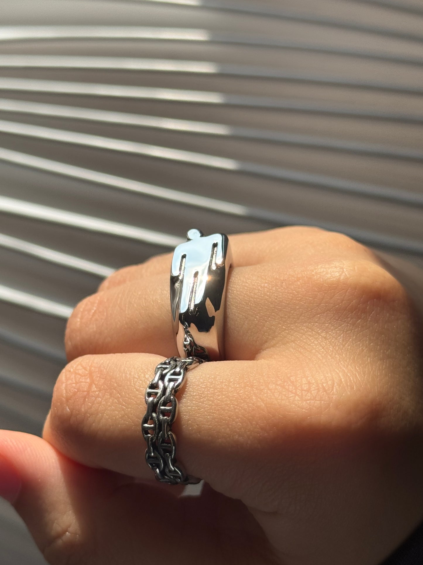 Blohsh Stainless Steel Ring Non Tarnish