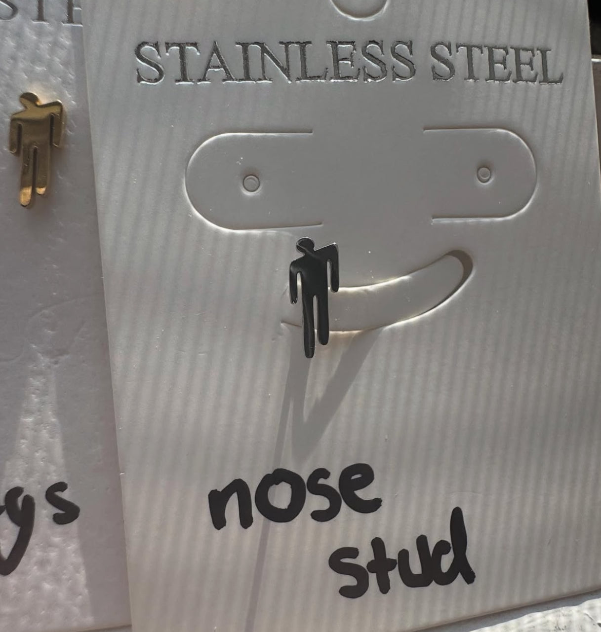 Blohsh Nose Stud Stainless Steel 20 gauge