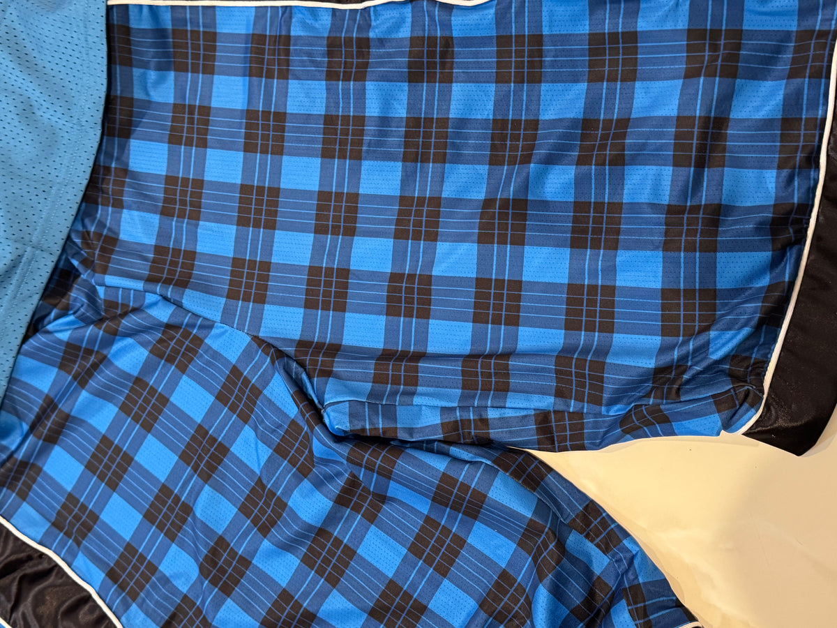 Baggy Manchester Plaid Blue Shorts Ready To Ship