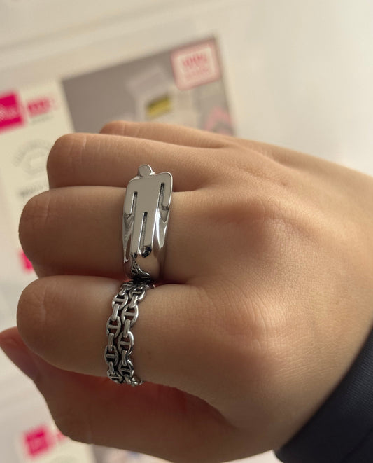 Inspired Figure Ring Stainless Steel NON- TARNISH