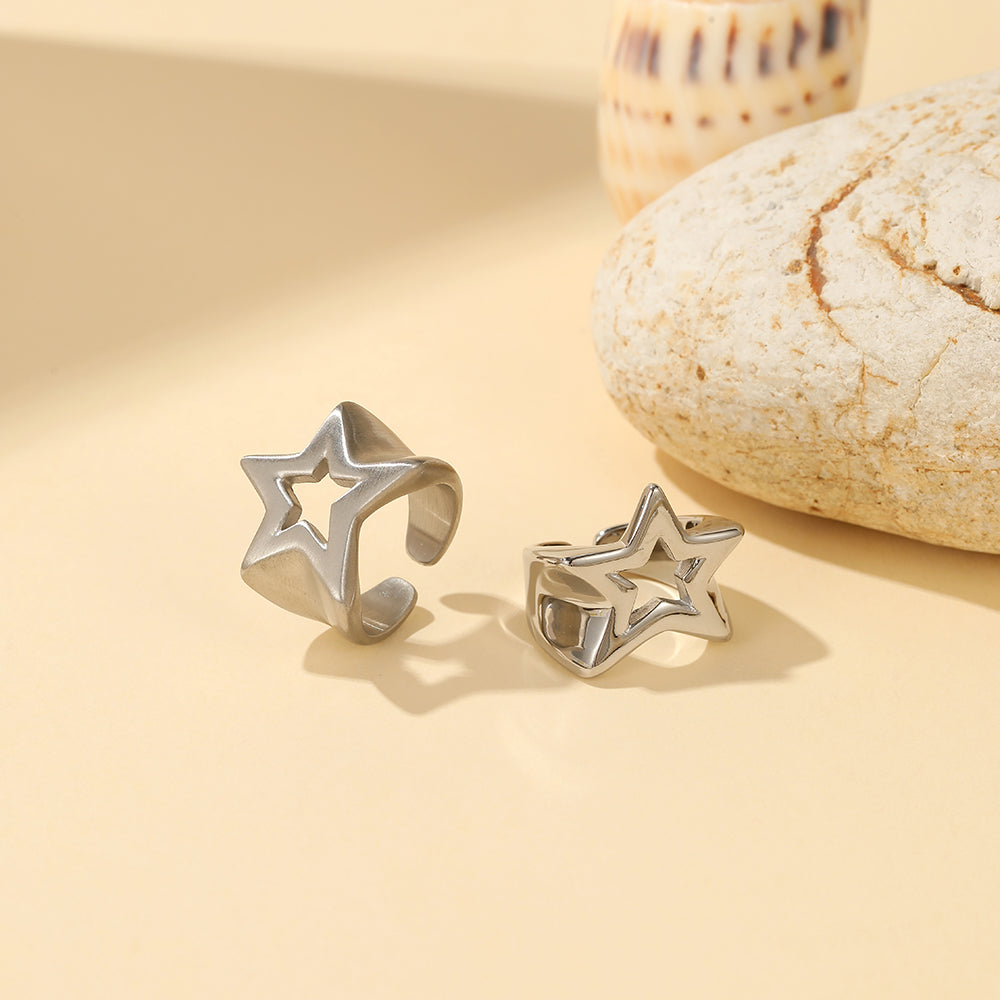 Star shaped open ring (second one that is BE worn) Stainless Steel