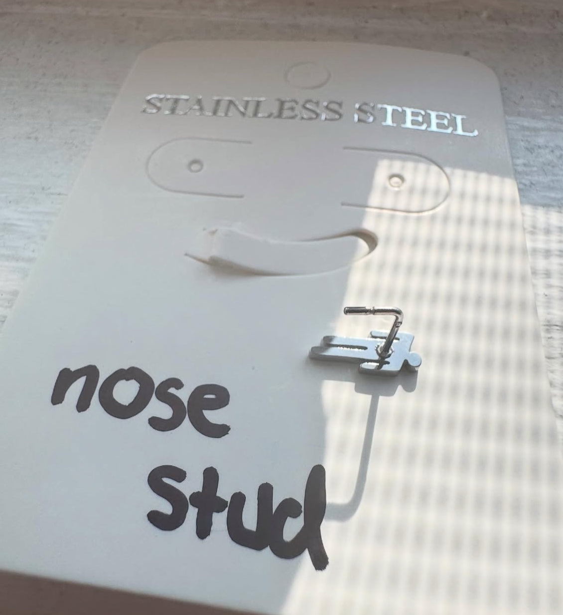 Blohsh Nose Stud Stainless Steel 20 gauge