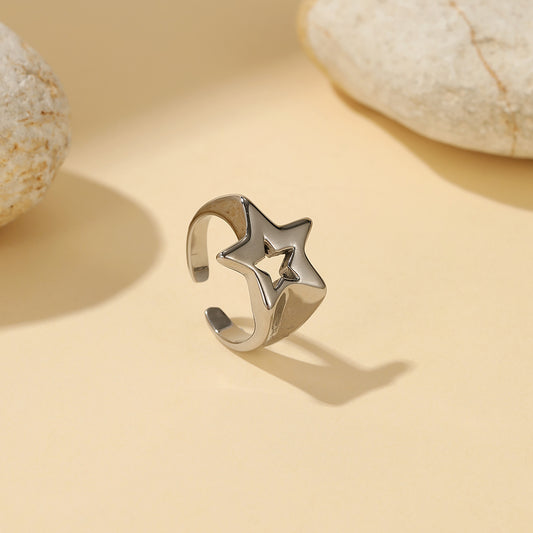 “I saw stars” Star Ring Stainless Steel Waterproof ONE SIZE