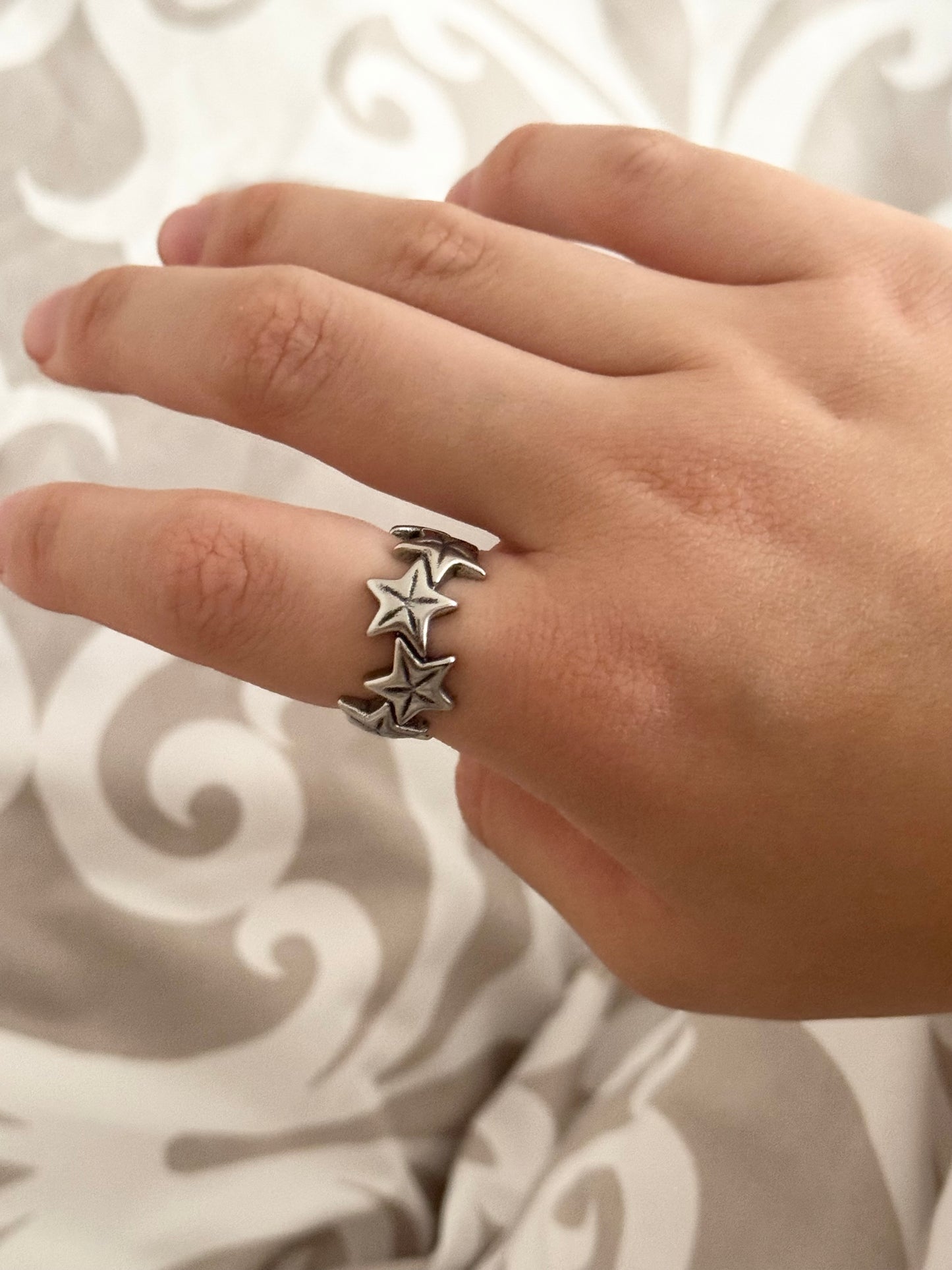 Surrounding Star Stainless Steel Ring
