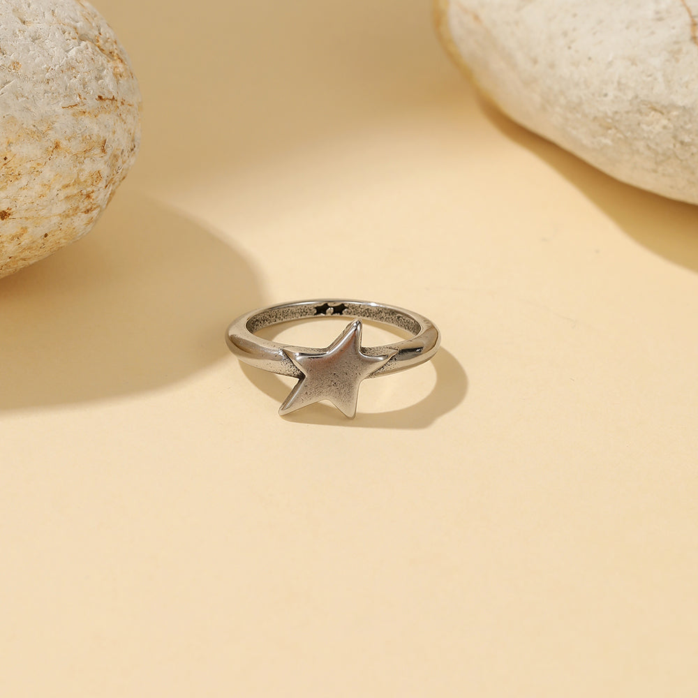 Dainty Star Ring Stainless Steel Never Tarnish