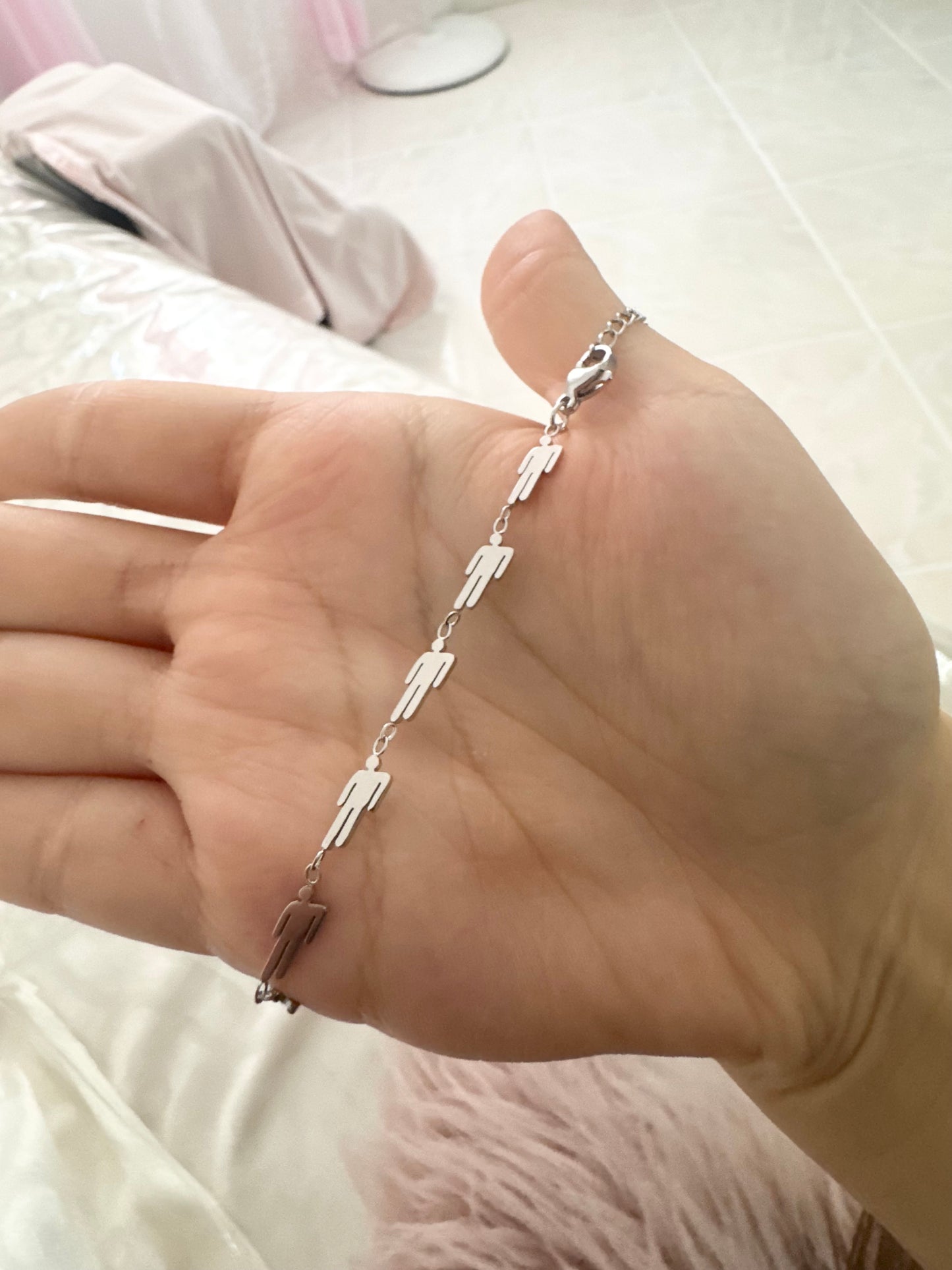 Figure Bracelet Stainless Steel Waterproof 18 + 5 CM Extender