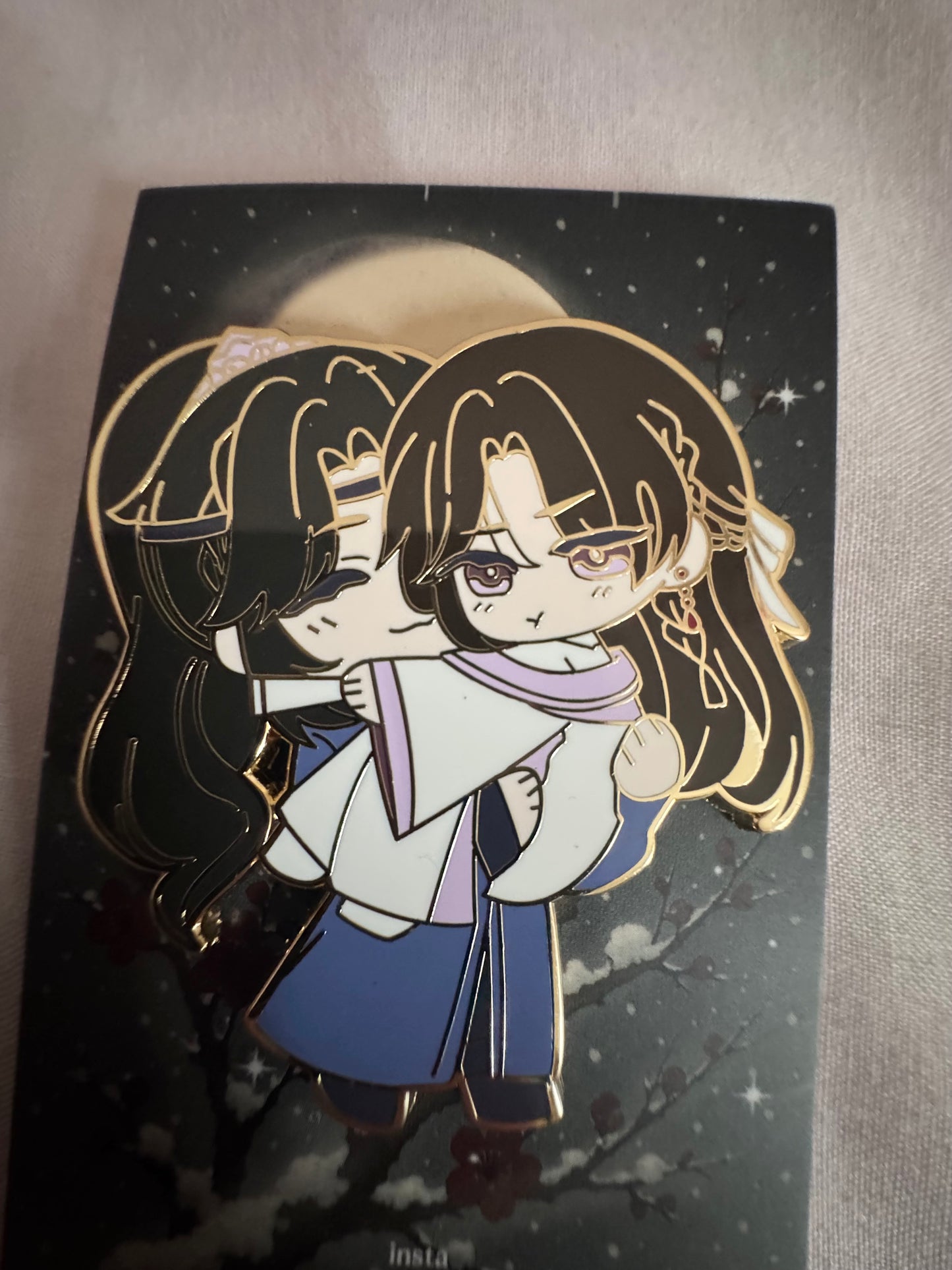 Qiang Jin Jiu QJJ Cezhou Hard Enamel Pin 2 Inch