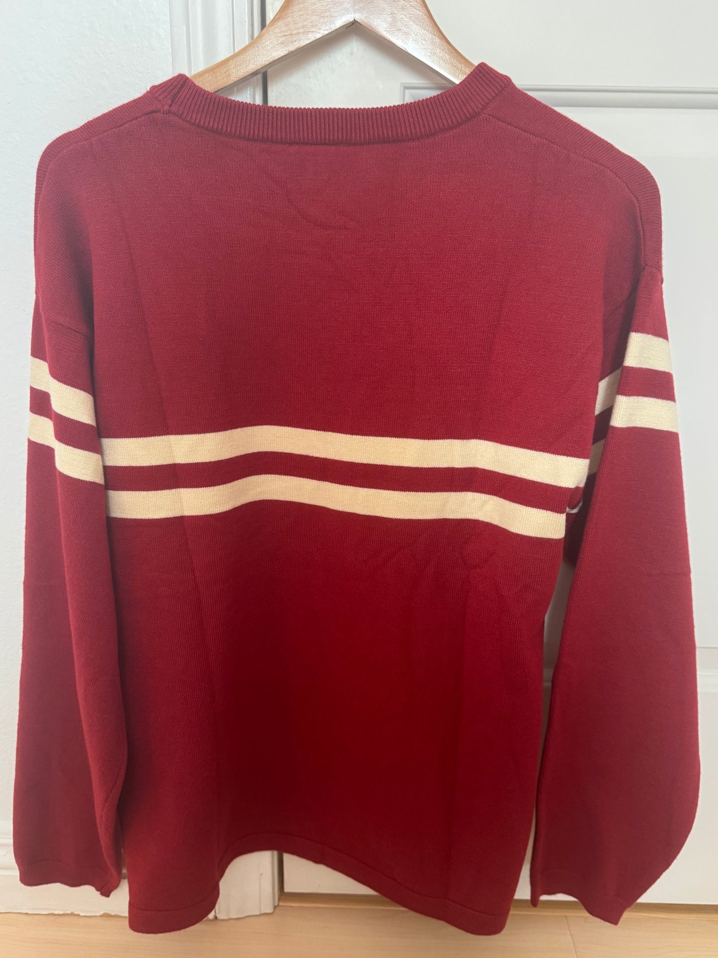 Red Cream White Striped Sweater Chihiro MV Inspired