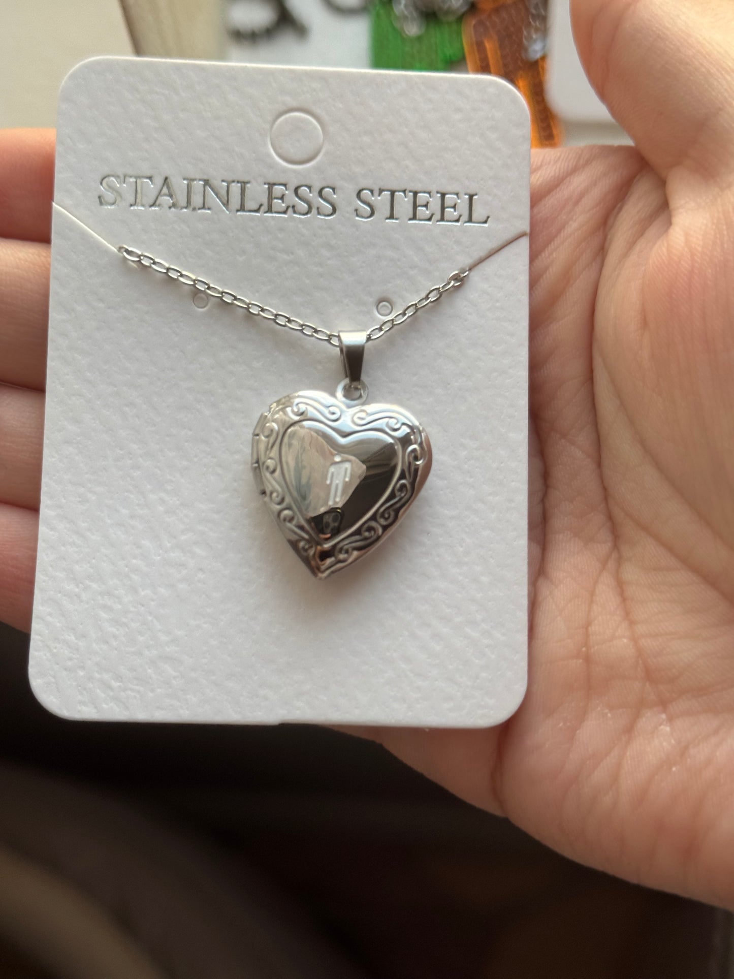 Blohsh Heart Locket Stainless Steel Openable Waterproof Non Tarnish