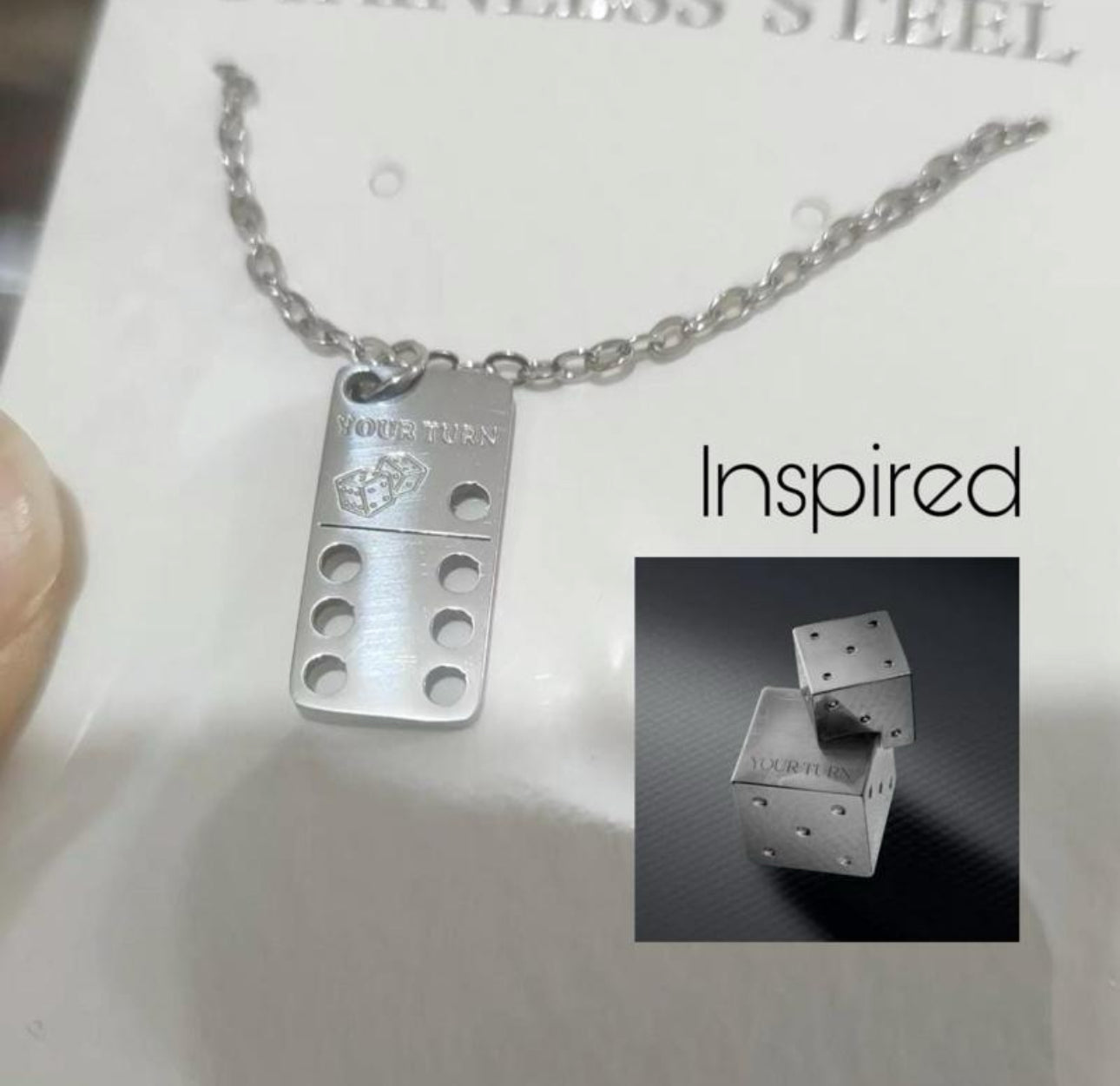 YOUR TURN Dainty Necklace Silver Stainless Steel