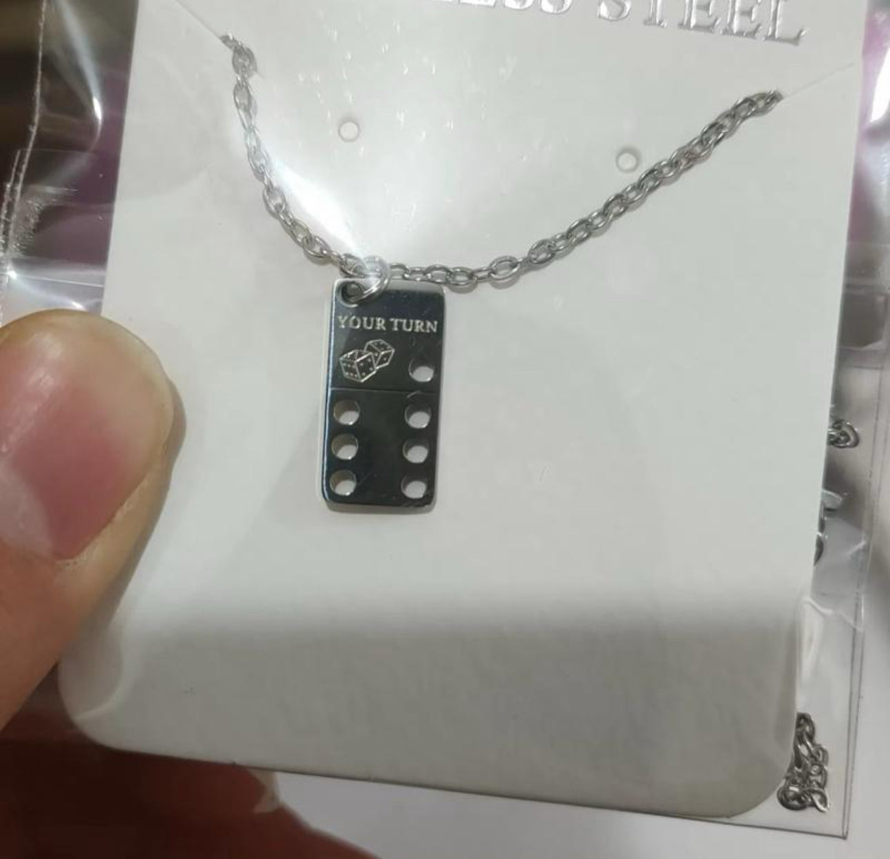 YOUR TURN Dainty Necklace Silver Stainless Steel