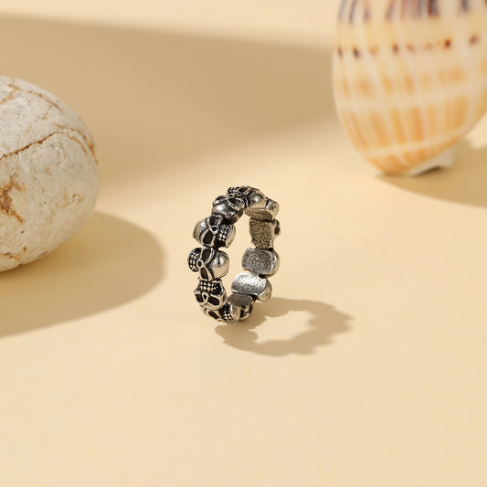 Skull surround ring stainless steel