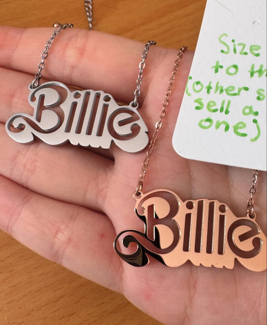 “Billie” Barbie Necklace Stainless Steel