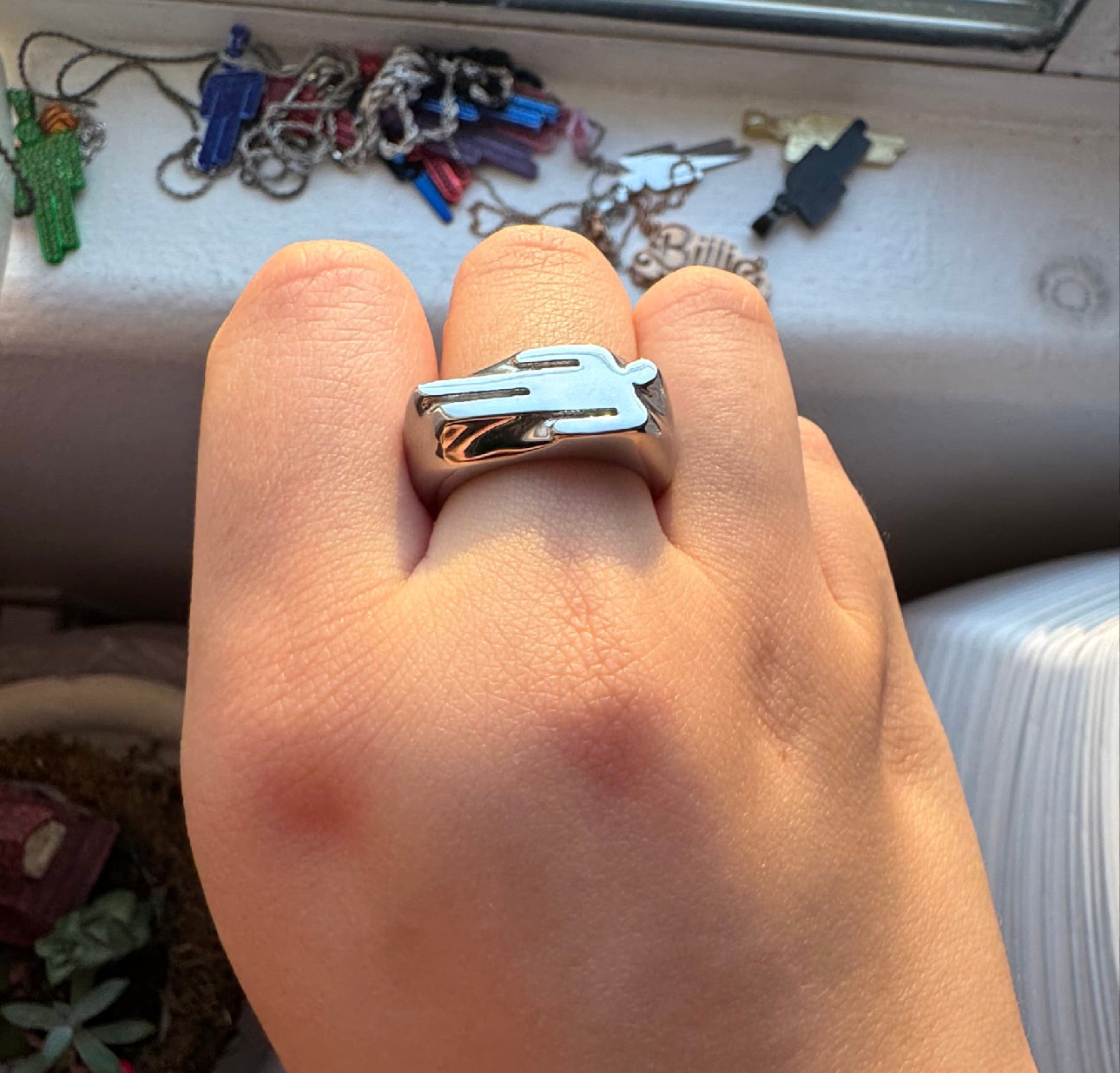 Inspired Figure Ring Stainless Steel NON- TARNISH