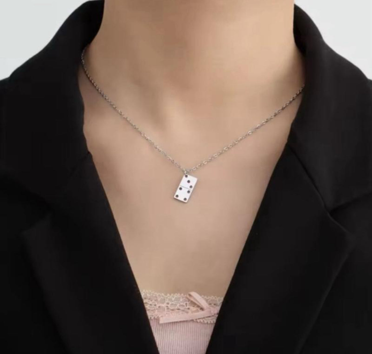 YOUR TURN Dainty Necklace Silver Stainless Steel