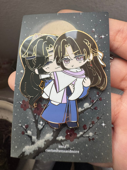 Qiang Jin Jiu QJJ Cezhou Hard Enamel Pin 2 Inch