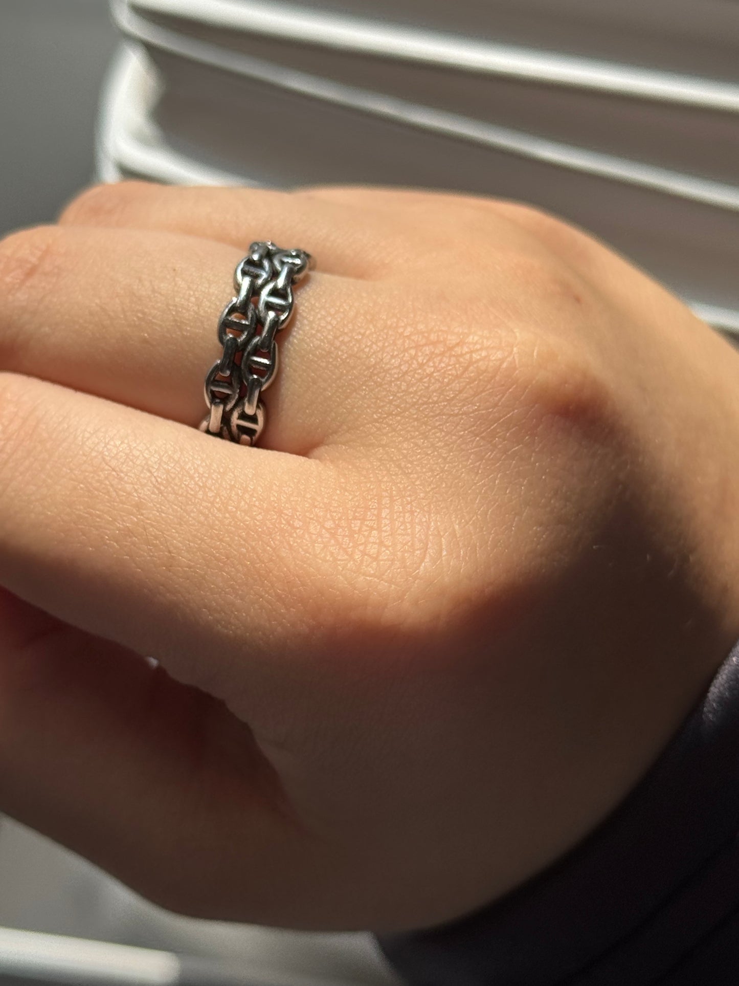 Chain Layered Ring Stainless Steel Waterproof