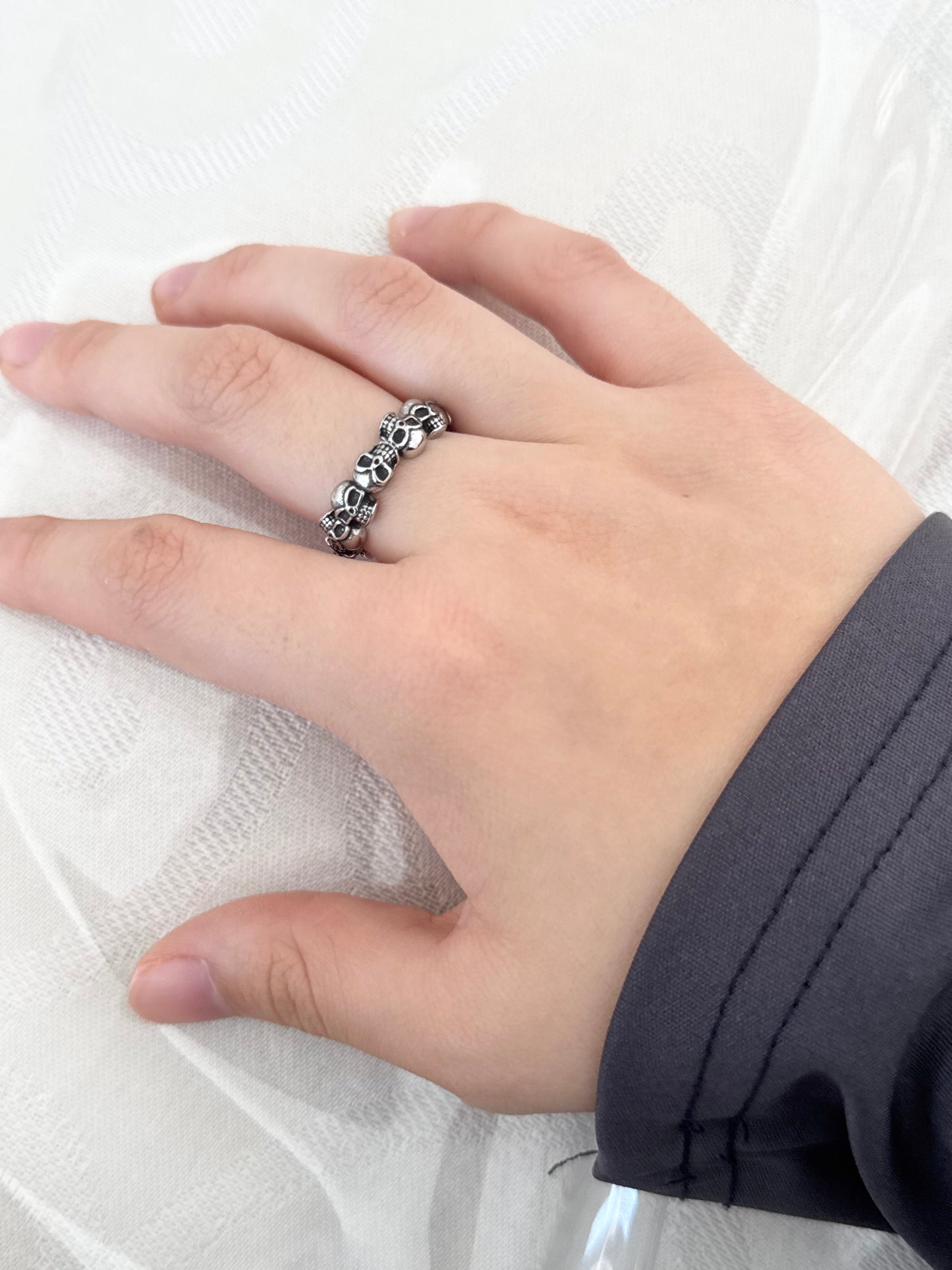 Skull surround ring stainless steel