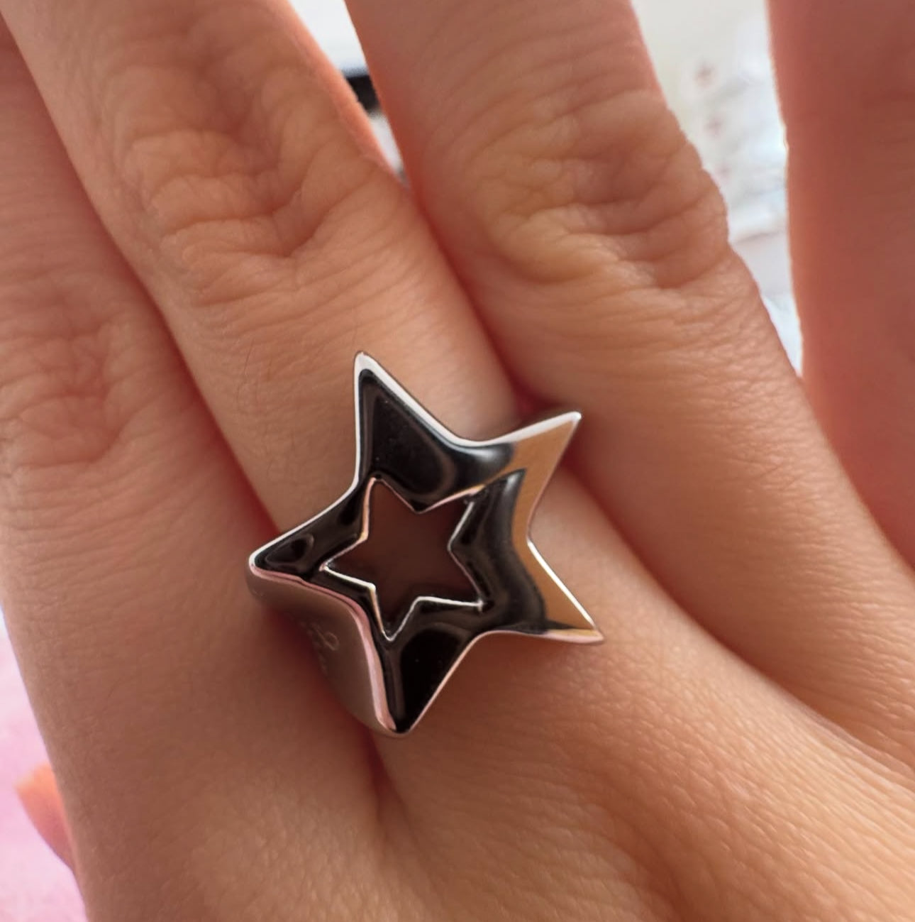“I saw stars” Star Ring Stainless Steel Waterproof ONE SIZE