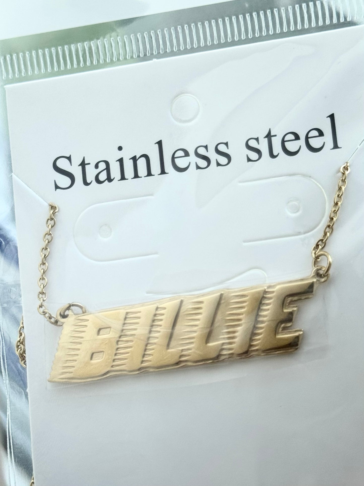 Racer Necklace Non Tarnish Stainless Steel