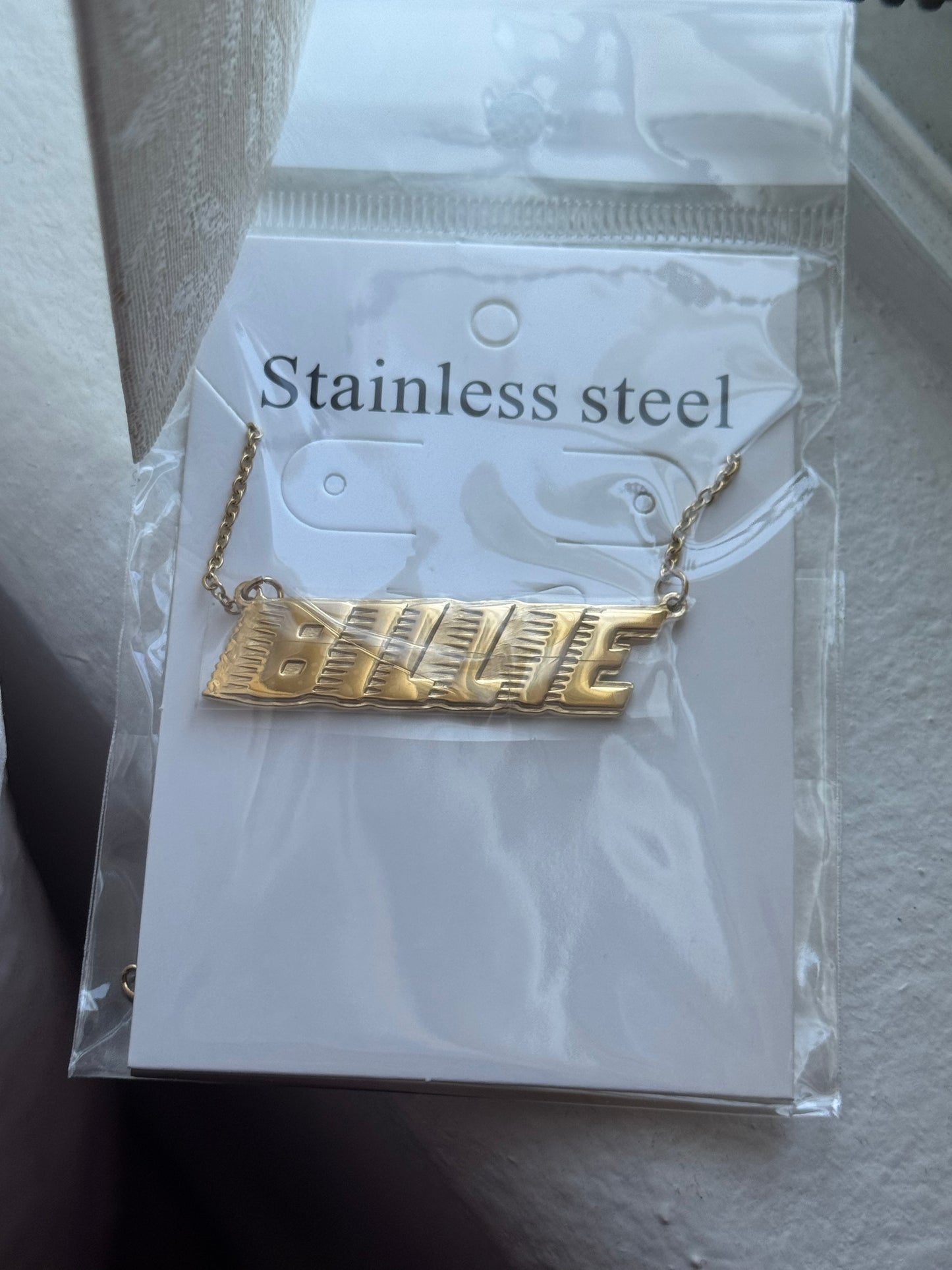 Racer Necklace Non Tarnish Stainless Steel