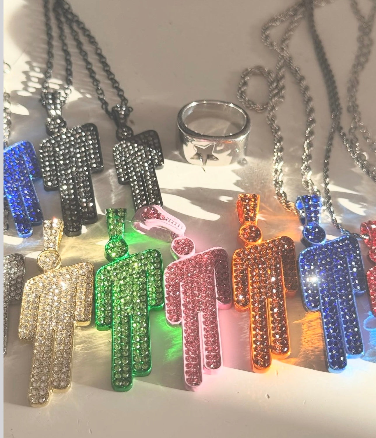 ALLOY Most Realistic Figure Necklace [ Mini & Regular sized ] Many